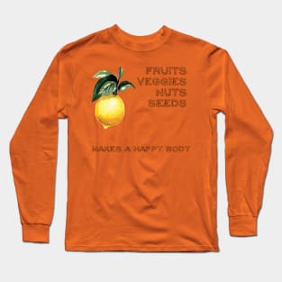 Vegan Slogan Long Sleeve T-Shirt